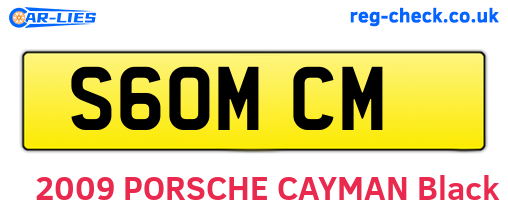 S60MCM are the vehicle registration plates.
