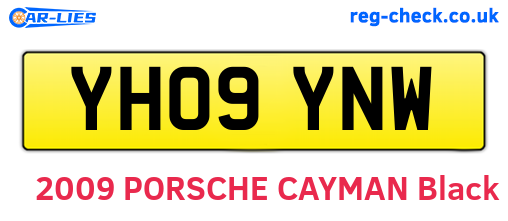 YH09YNW are the vehicle registration plates.