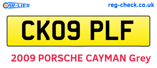CK09PLF are the vehicle registration plates.