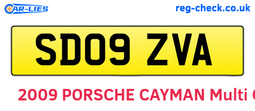 SD09ZVA are the vehicle registration plates.