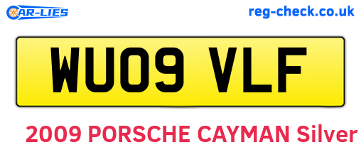 WU09VLF are the vehicle registration plates.