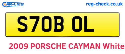 S70BOL are the vehicle registration plates.
