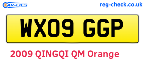WX09GGP are the vehicle registration plates.