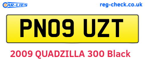 PN09UZT are the vehicle registration plates.