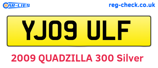 YJ09ULF are the vehicle registration plates.