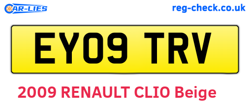 EY09TRV are the vehicle registration plates.