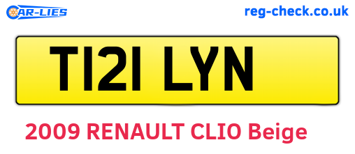 T121LYN are the vehicle registration plates.