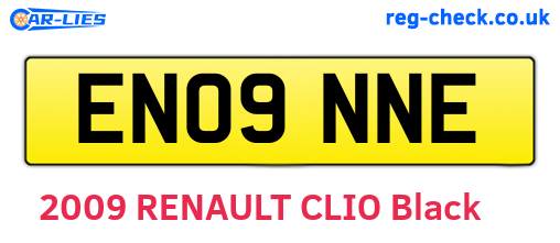 EN09NNE are the vehicle registration plates.