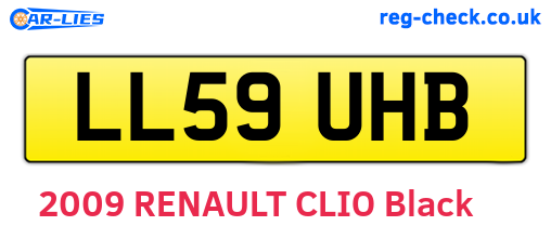LL59UHB are the vehicle registration plates.