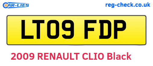 LT09FDP are the vehicle registration plates.