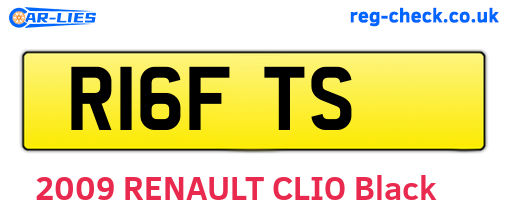 R16FTS are the vehicle registration plates.