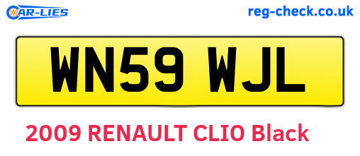 WN59WJL are the vehicle registration plates.
