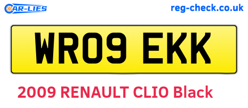 WR09EKK are the vehicle registration plates.