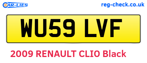 WU59LVF are the vehicle registration plates.