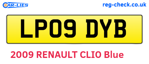 LP09DYB are the vehicle registration plates.