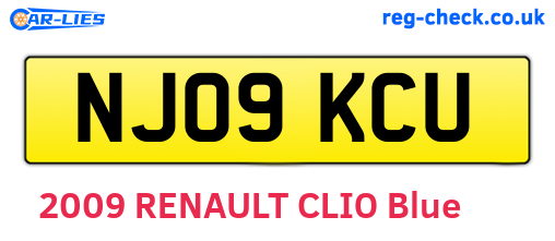 NJ09KCU are the vehicle registration plates.