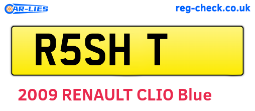 R5SHT are the vehicle registration plates.