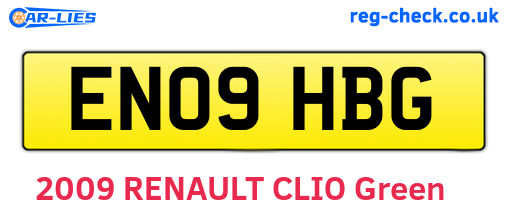 EN09HBG are the vehicle registration plates.