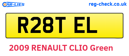 R28TEL are the vehicle registration plates.