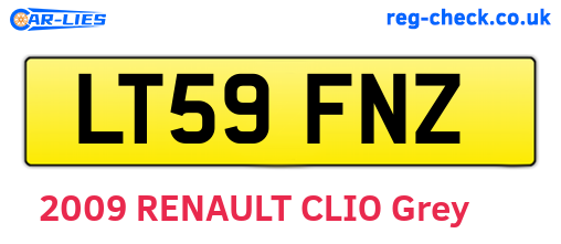 LT59FNZ are the vehicle registration plates.