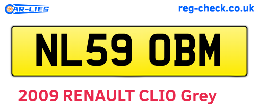 NL59OBM are the vehicle registration plates.