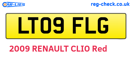 LT09FLG are the vehicle registration plates.