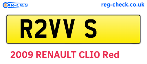 R2VVS are the vehicle registration plates.