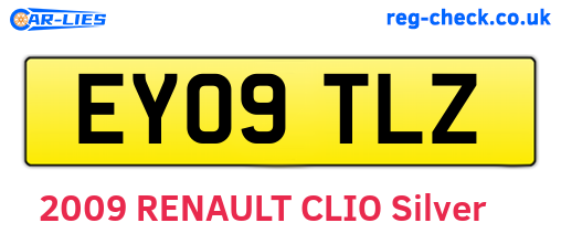 EY09TLZ are the vehicle registration plates.