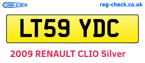 LT59YDC are the vehicle registration plates.