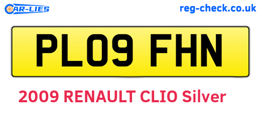 PL09FHN are the vehicle registration plates.