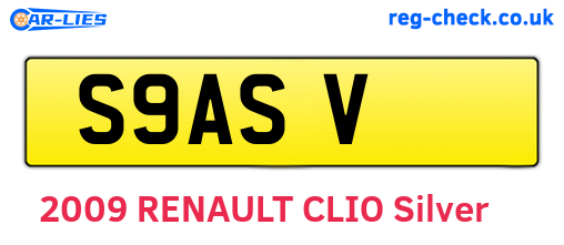 S9ASV are the vehicle registration plates.