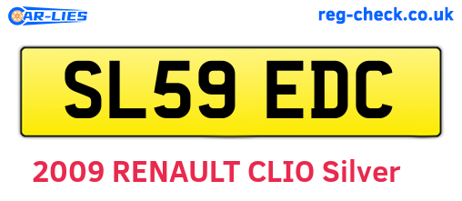 SL59EDC are the vehicle registration plates.