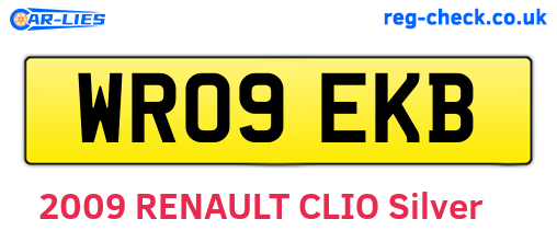 WR09EKB are the vehicle registration plates.