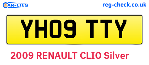 YH09TTY are the vehicle registration plates.