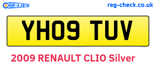 YH09TUV are the vehicle registration plates.