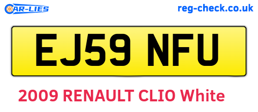 EJ59NFU are the vehicle registration plates.