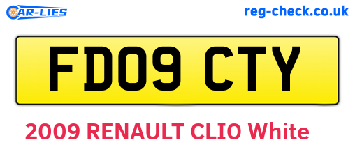 FD09CTY are the vehicle registration plates.