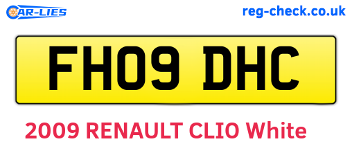 FH09DHC are the vehicle registration plates.