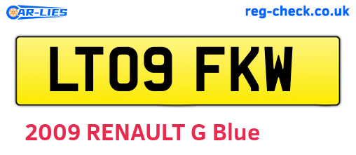 LT09FKW are the vehicle registration plates.
