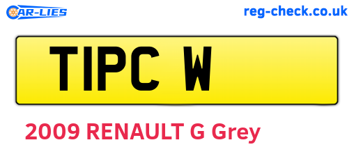 T1PCW are the vehicle registration plates.