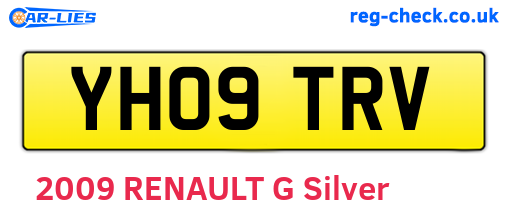 YH09TRV are the vehicle registration plates.