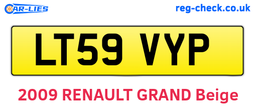 LT59VYP are the vehicle registration plates.