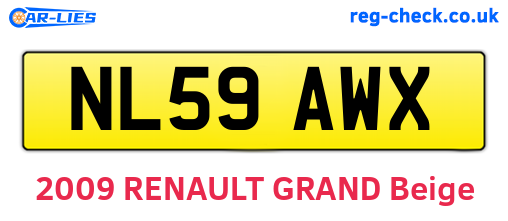 NL59AWX are the vehicle registration plates.