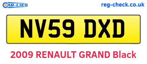 NV59DXD are the vehicle registration plates.