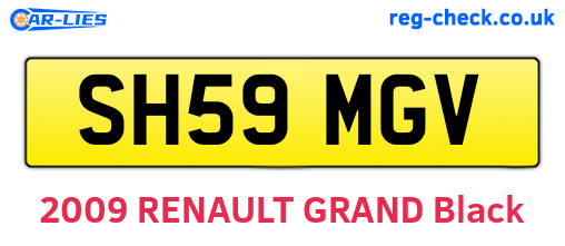 SH59MGV are the vehicle registration plates.