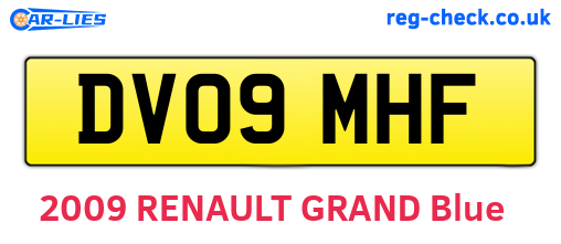 DV09MHF are the vehicle registration plates.