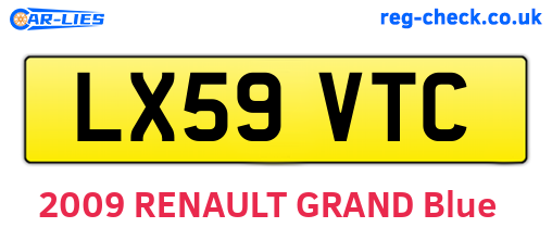 LX59VTC are the vehicle registration plates.