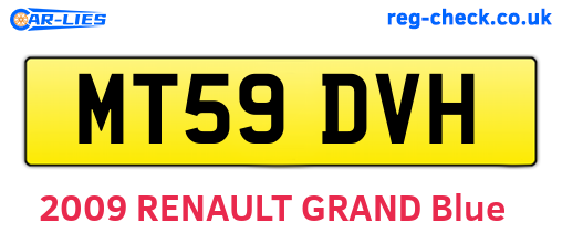 MT59DVH are the vehicle registration plates.