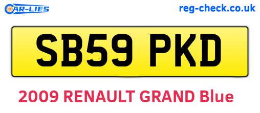 SB59PKD are the vehicle registration plates.