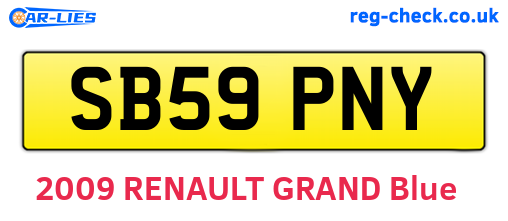 SB59PNY are the vehicle registration plates.